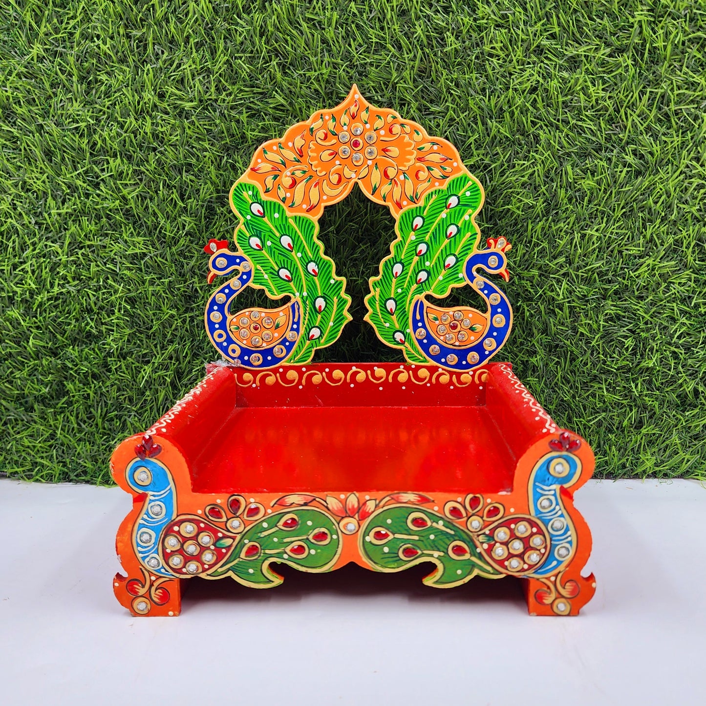 fancy singhasan for laddu gopal ji , wooden material