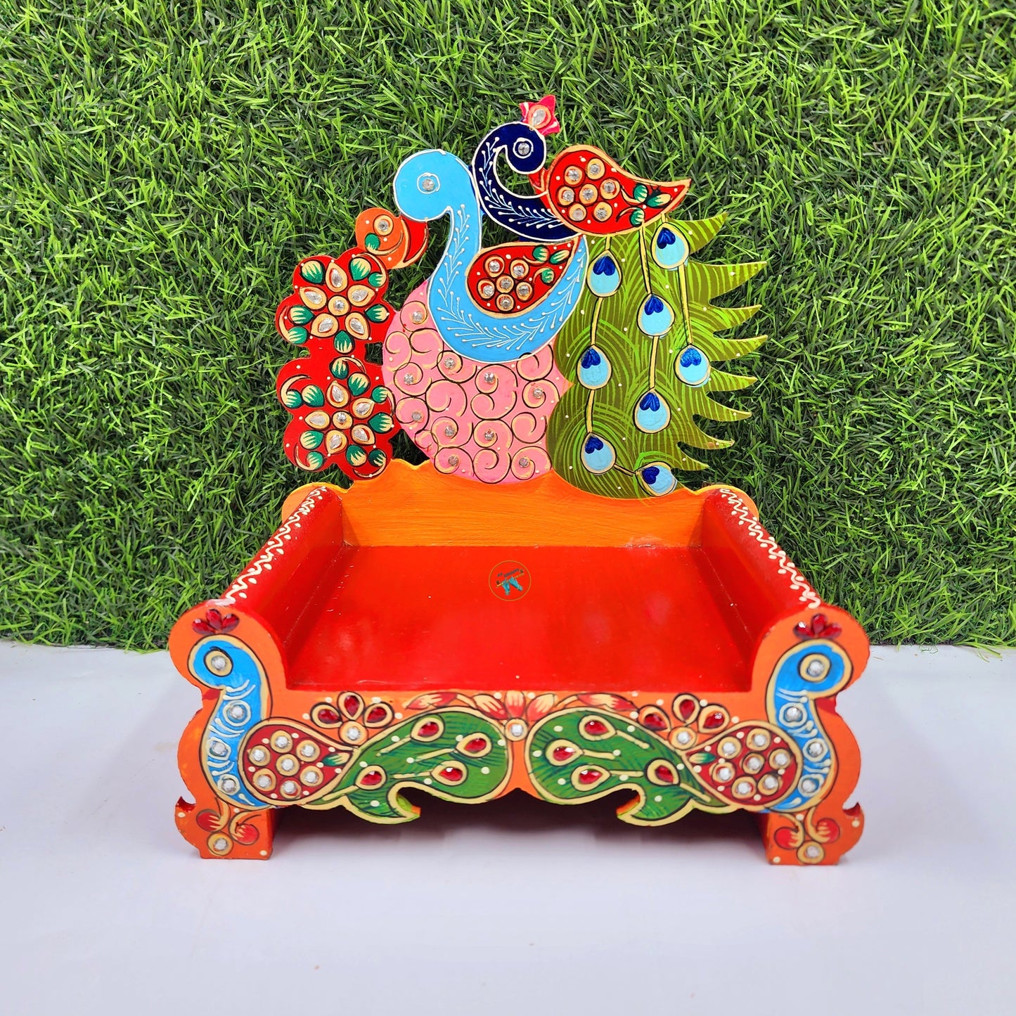 fancy singhasan for laddu gopal ji , wooden material