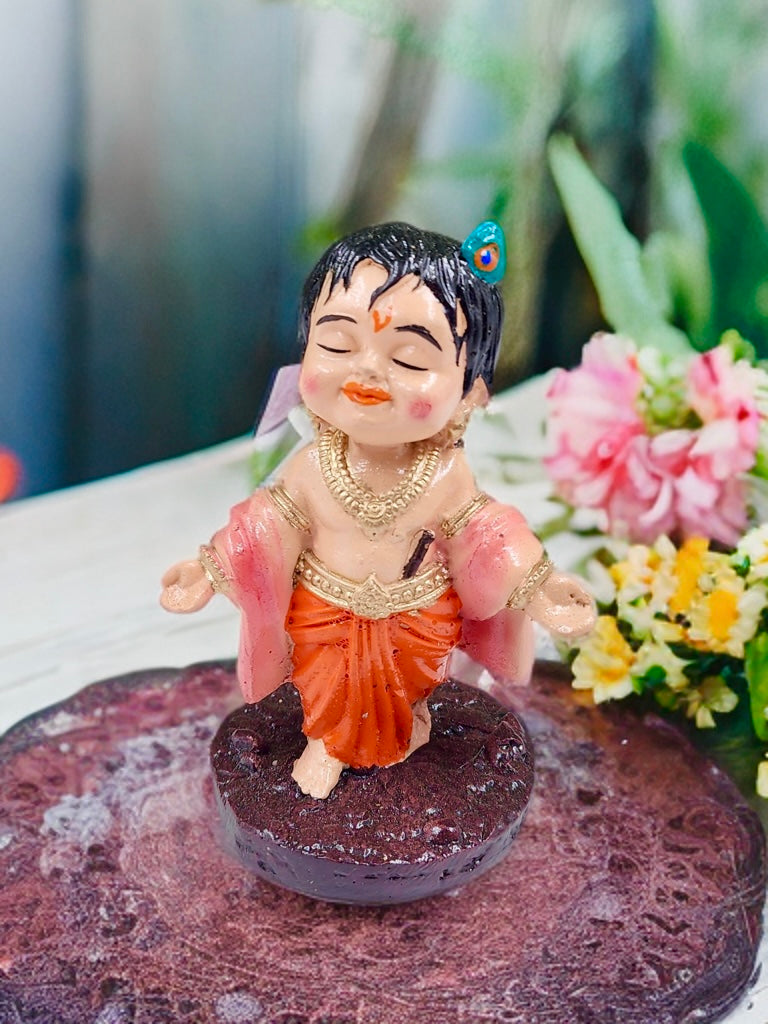 Bal Gopal Ji Idol – Perfect for Home Decor and Puja (4 inch)