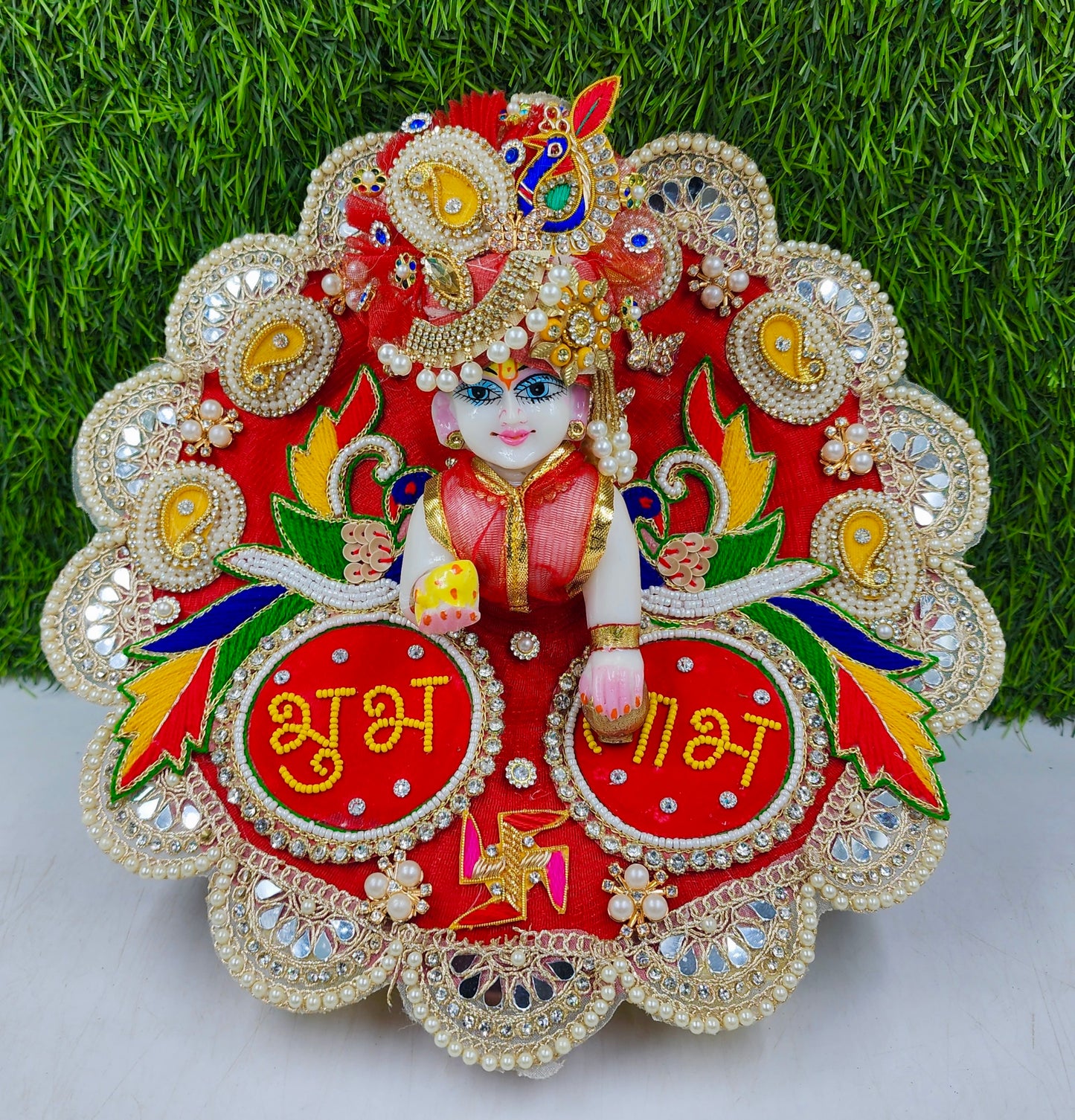 Diwali Special Shubh Laabh Dress for laddu gopal ji