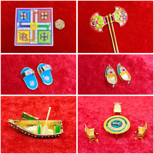 Laddu Gopal Ji Toys and Accessories Combo Pack of 6