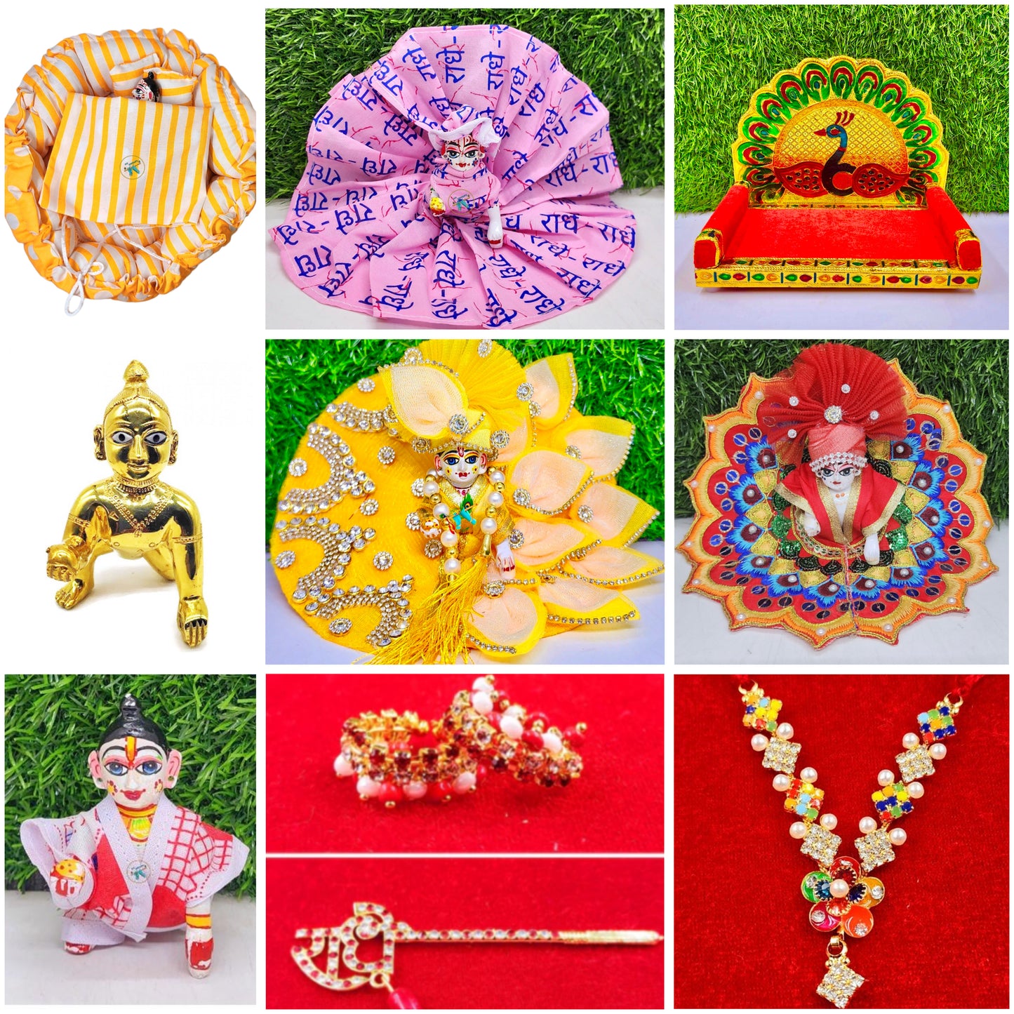 Janmashtami Special Combo For Laddu Gopal Ji {random design}