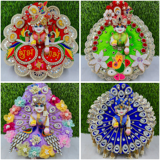 Diwali Special Combo Pack of 4 Heavy Dresses with Pagdi
