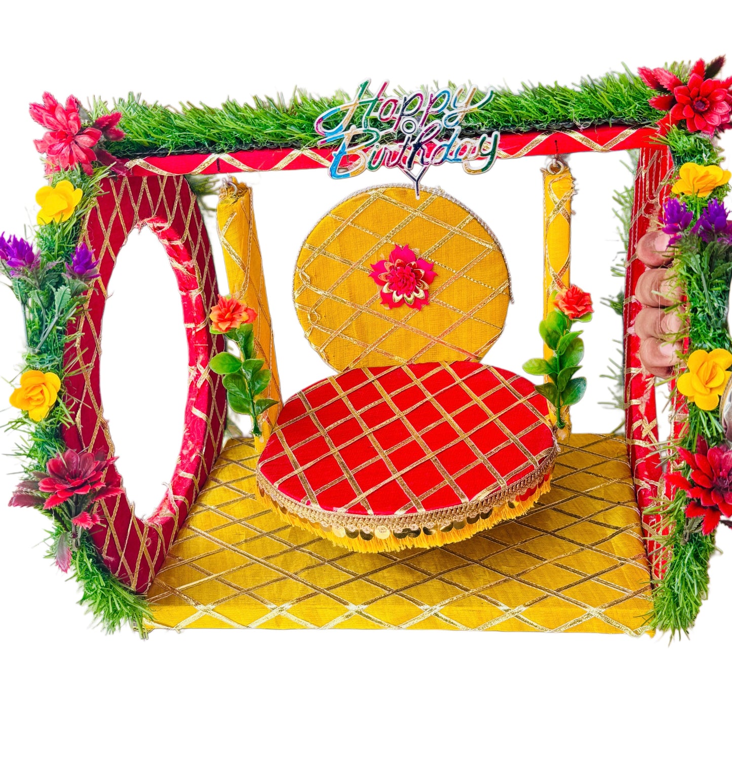 Heavy Wooden Jhula  For Laddu Gopal Ji