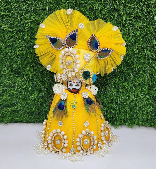 *Vasant Panchami Special* yellow heavy dress for khatu shyam ji