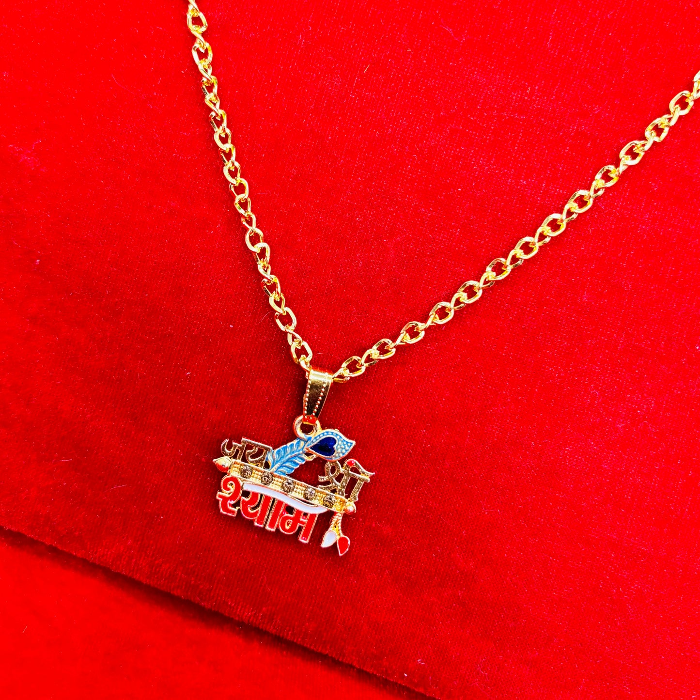 Jai shree shyam and khatu shyam ji locket with chain – KKGROUPS