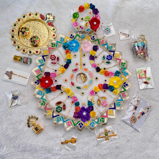 Laddu Gopal Holi Special Set – 13 pcs all in 1 accessory combo