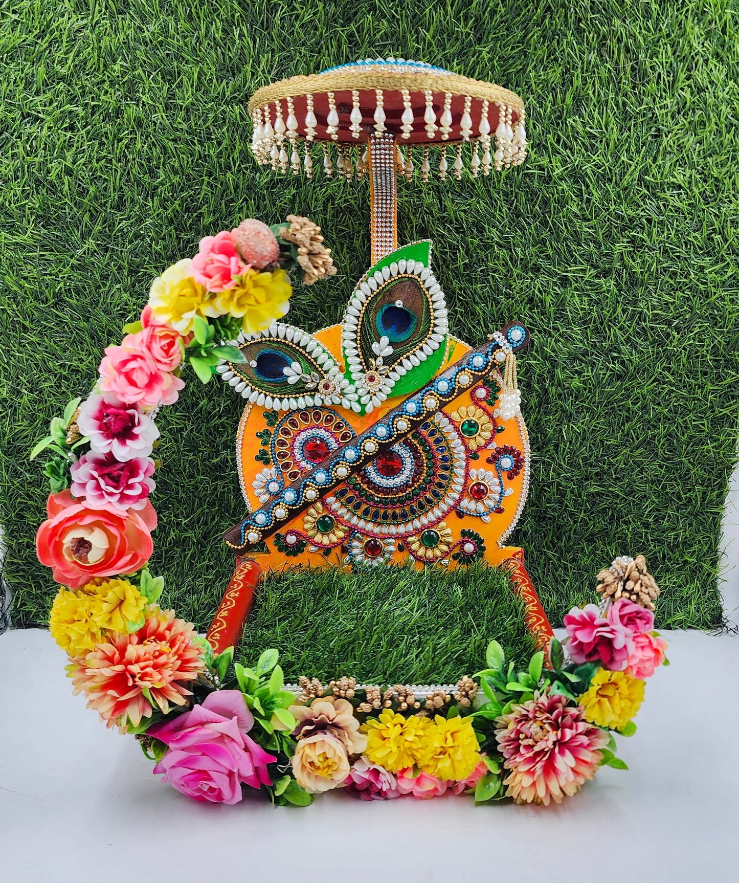 Janmashtami Special Heavy Singhasan for laddu gopal ji