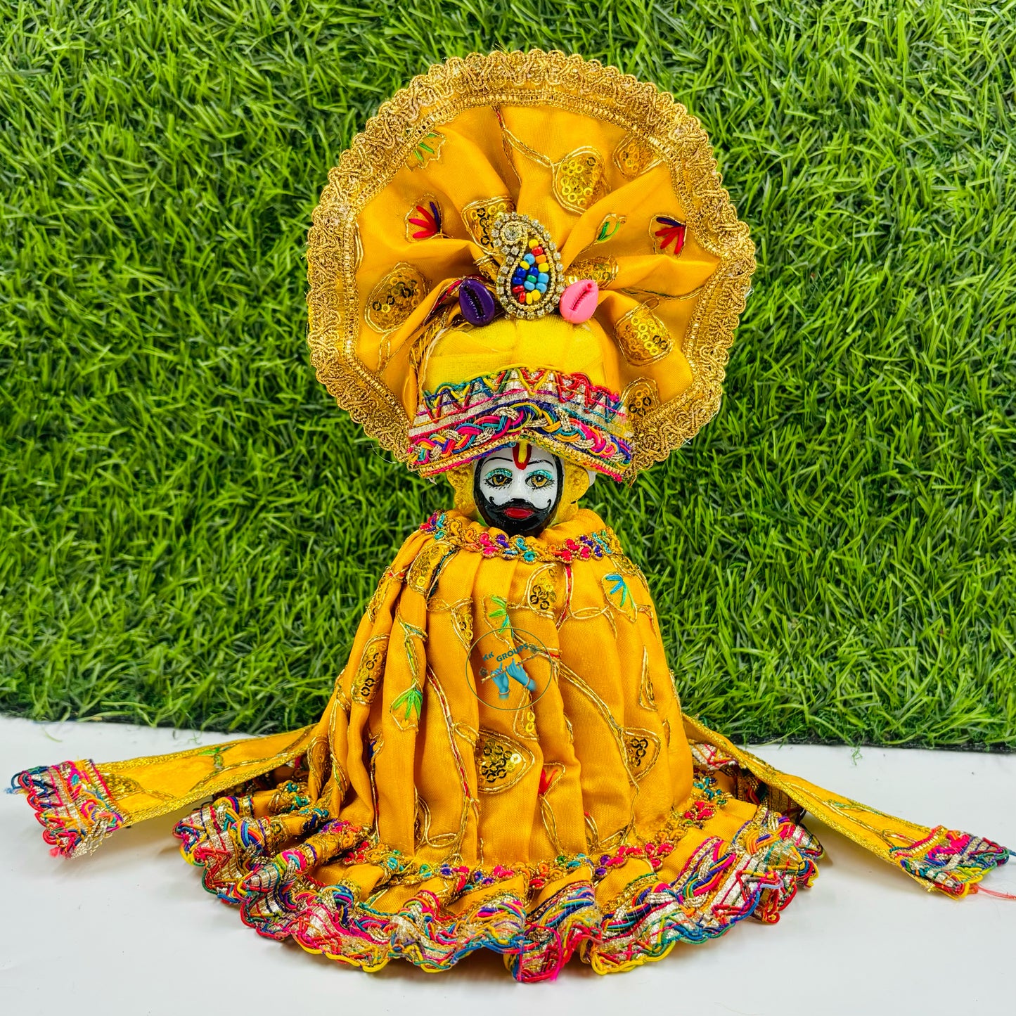 Khatu Shyam Ji Dress (Yellow)