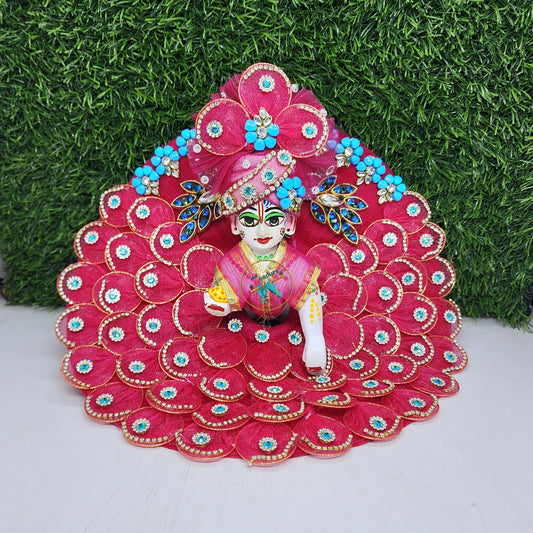 Beautiful rani dress for laddu gopal ji