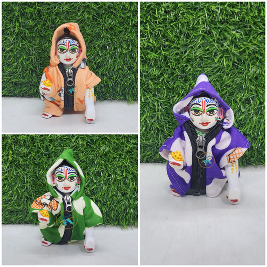 laddu gopal chain jacket with nikkar (pack of 3)