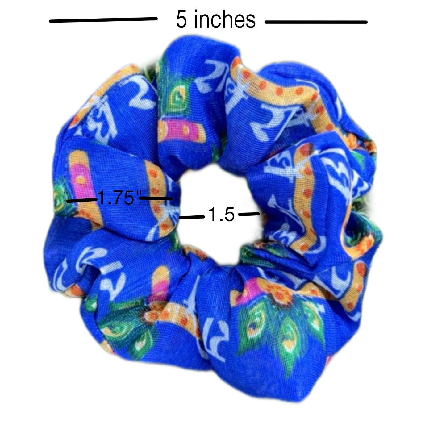Radhey scrunchie for women (Blue)