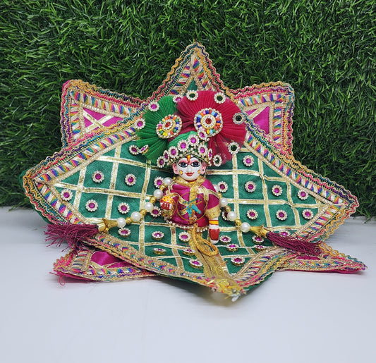 Laddu gopal star dress with pagdi and patka special for diwali