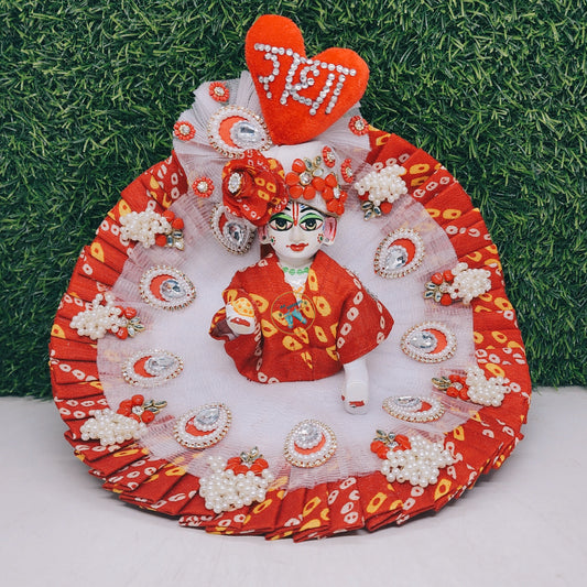 Valentine special red dress for laddu gopal ji