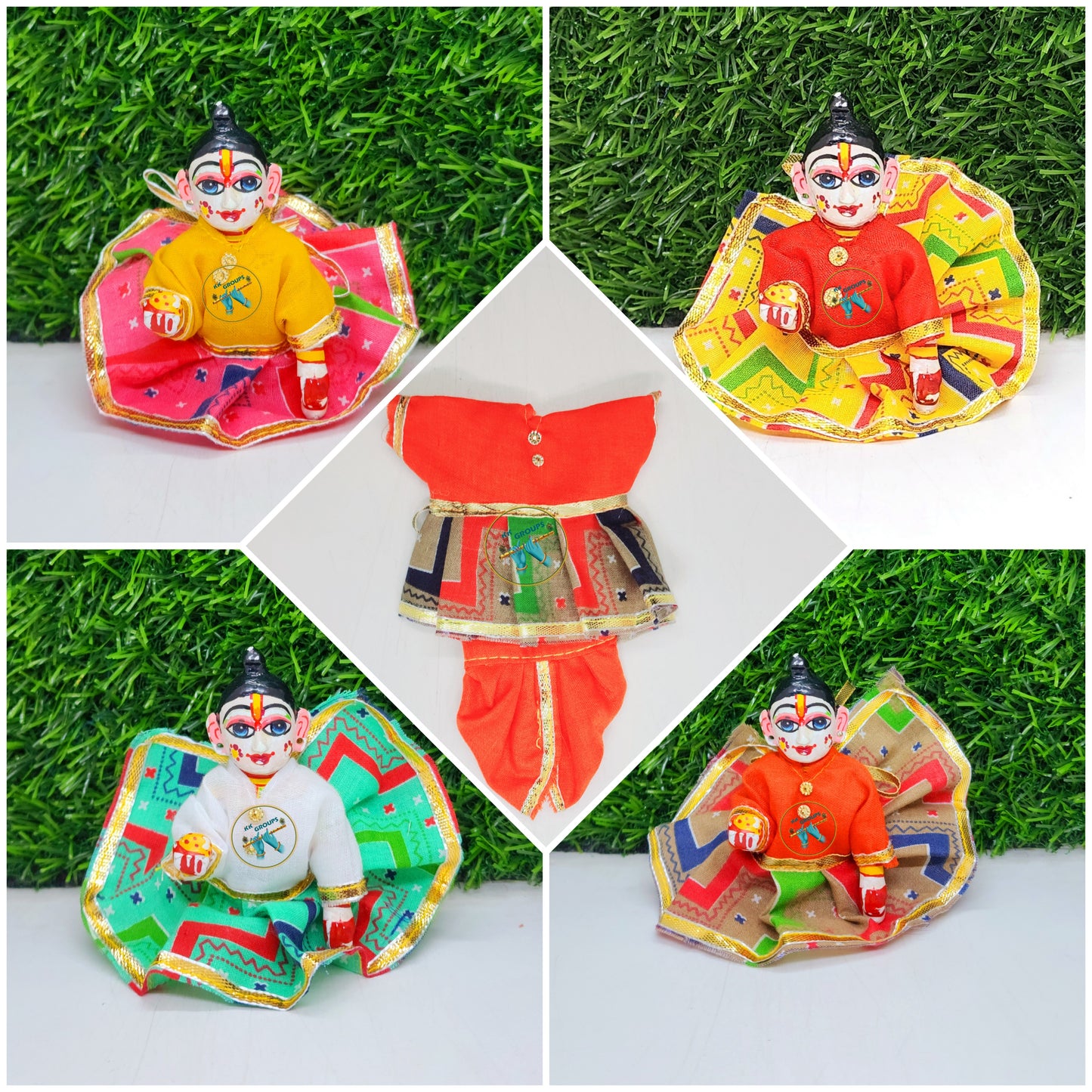 Laddu gopal Gujarati Dress Pack of 4