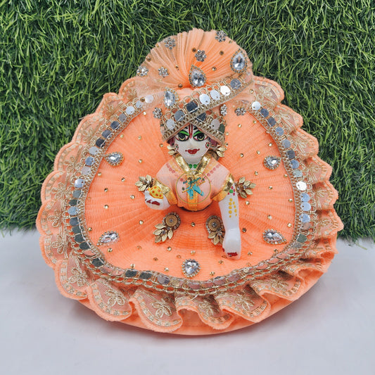 Beautiful peach dress for laddu gopal ji