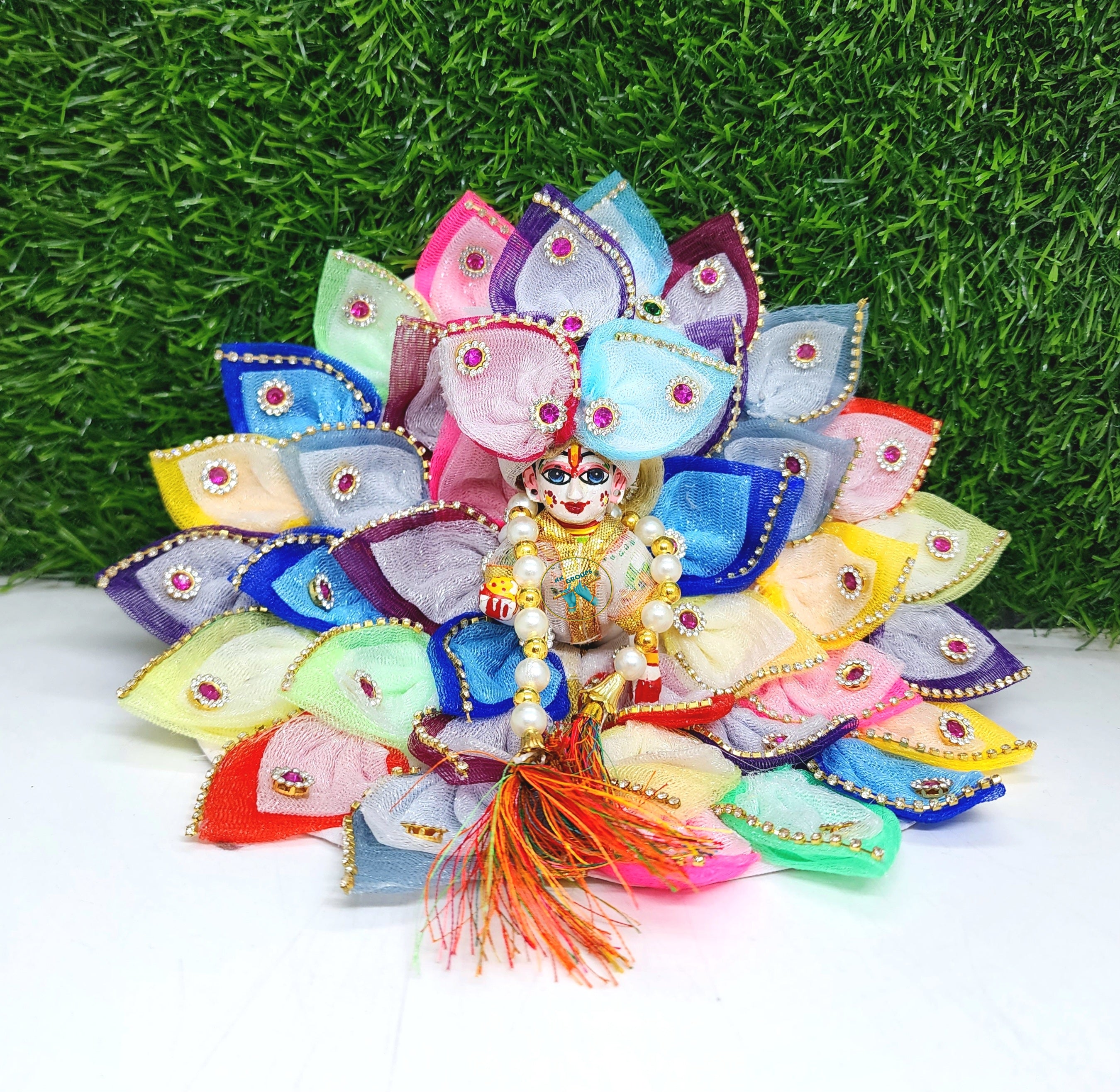 Laddu Gopal Designer Dress in Multi Colour - BJM – BIHARI JI MART