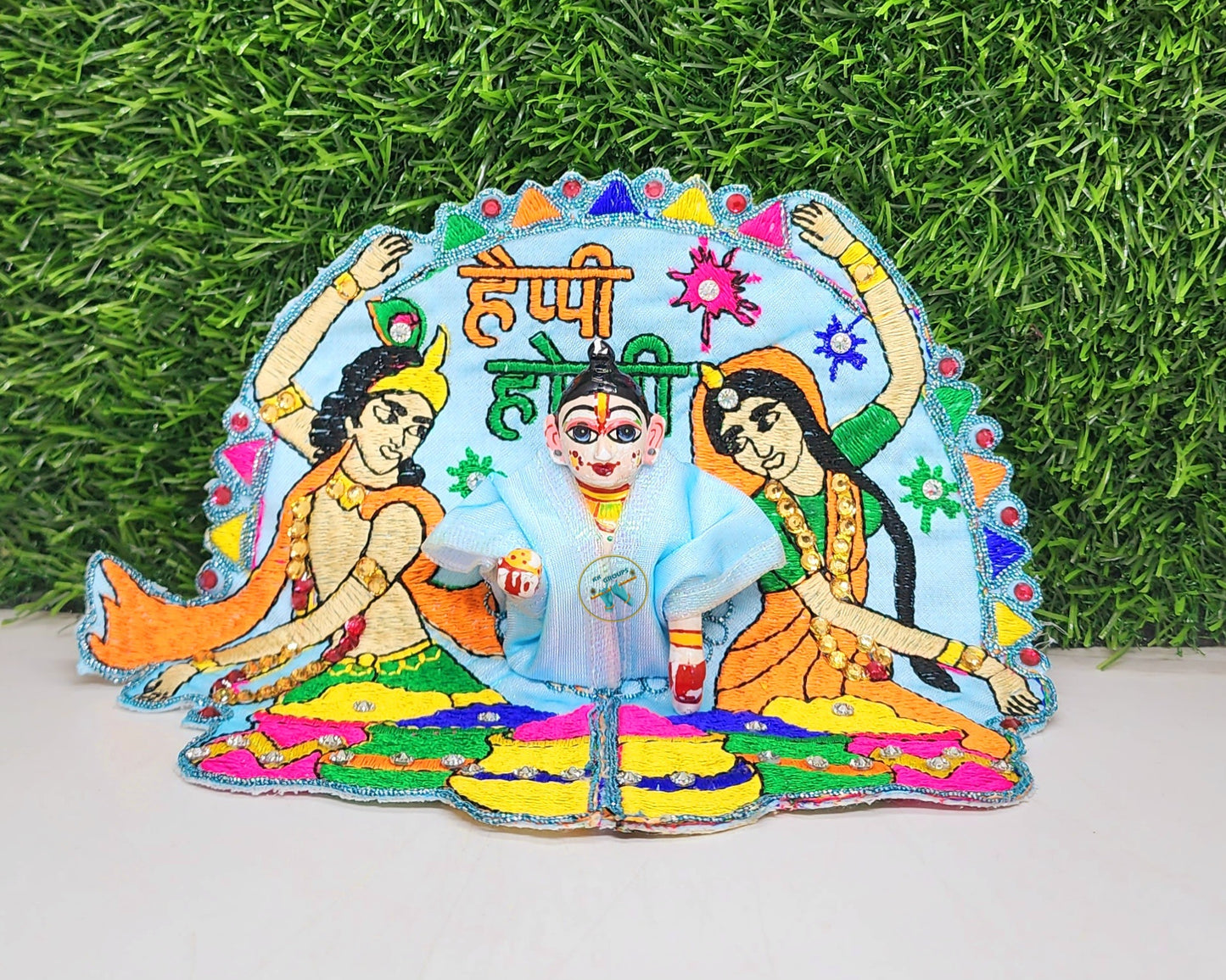 Holi Special Embroidery Dress For Laddu Gopal Ji