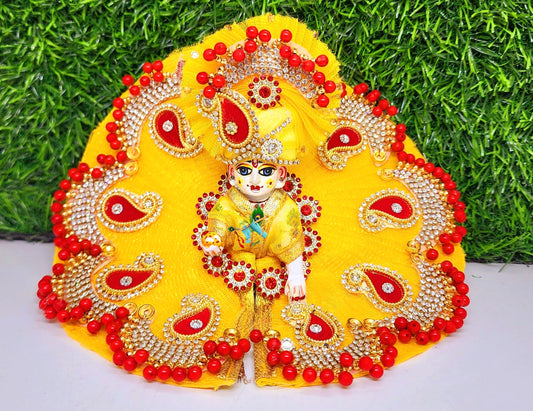 hevay dress with pagdi for laddu gopal ji