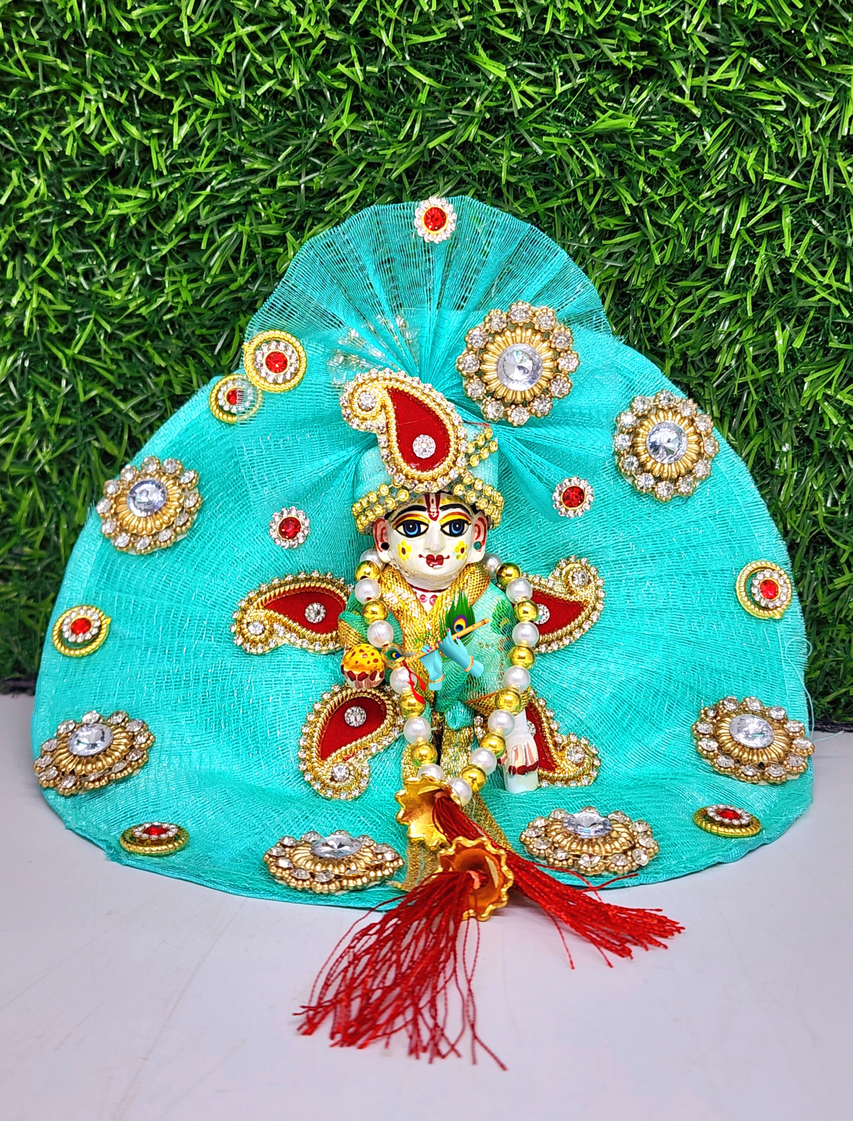 Amazon.com: Laddu Gopal Dress /Laddu Gopal Designer Dress / Lord Krishna  Dress (Size 0no) RK_465 : Clothing, Shoes & Jewelry