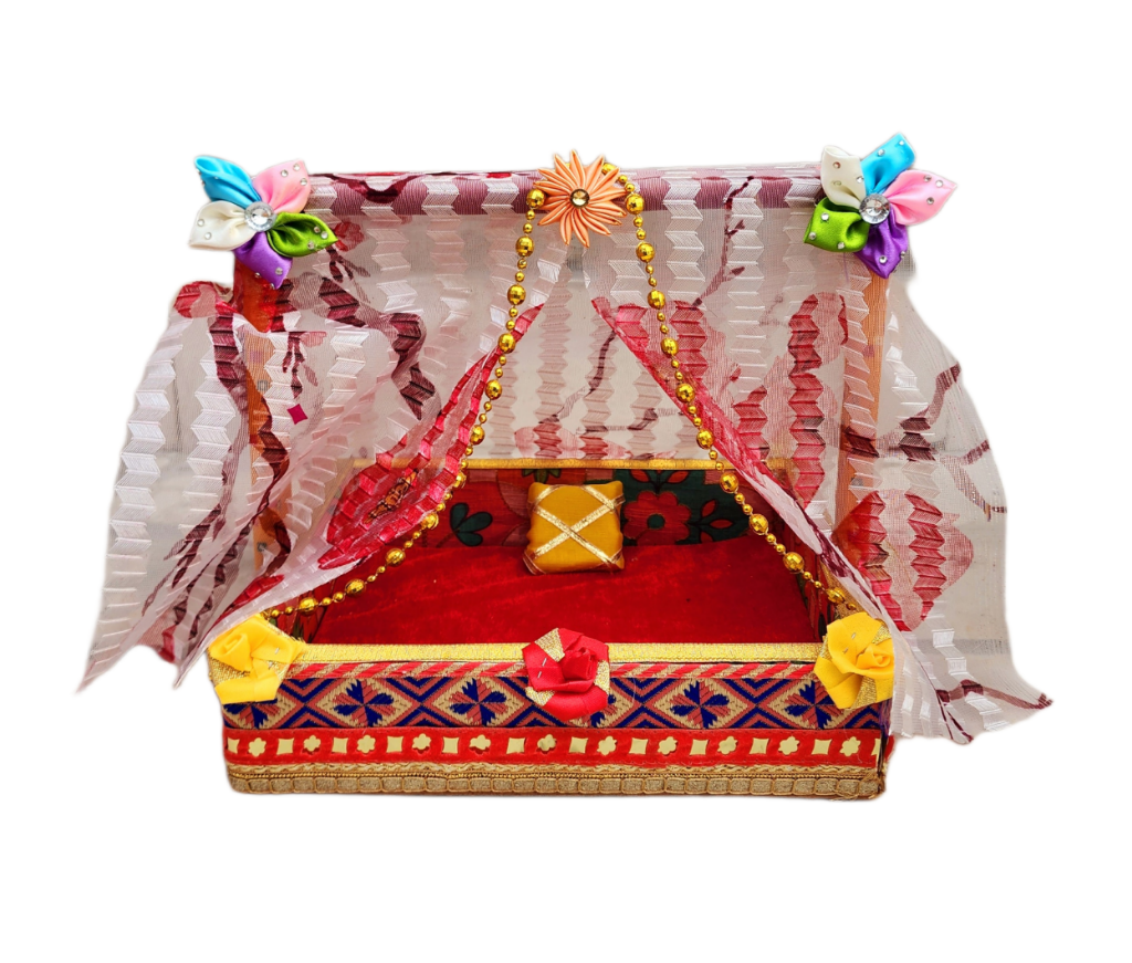 Royal bed suitable for 0-6no. laddu gopal ji