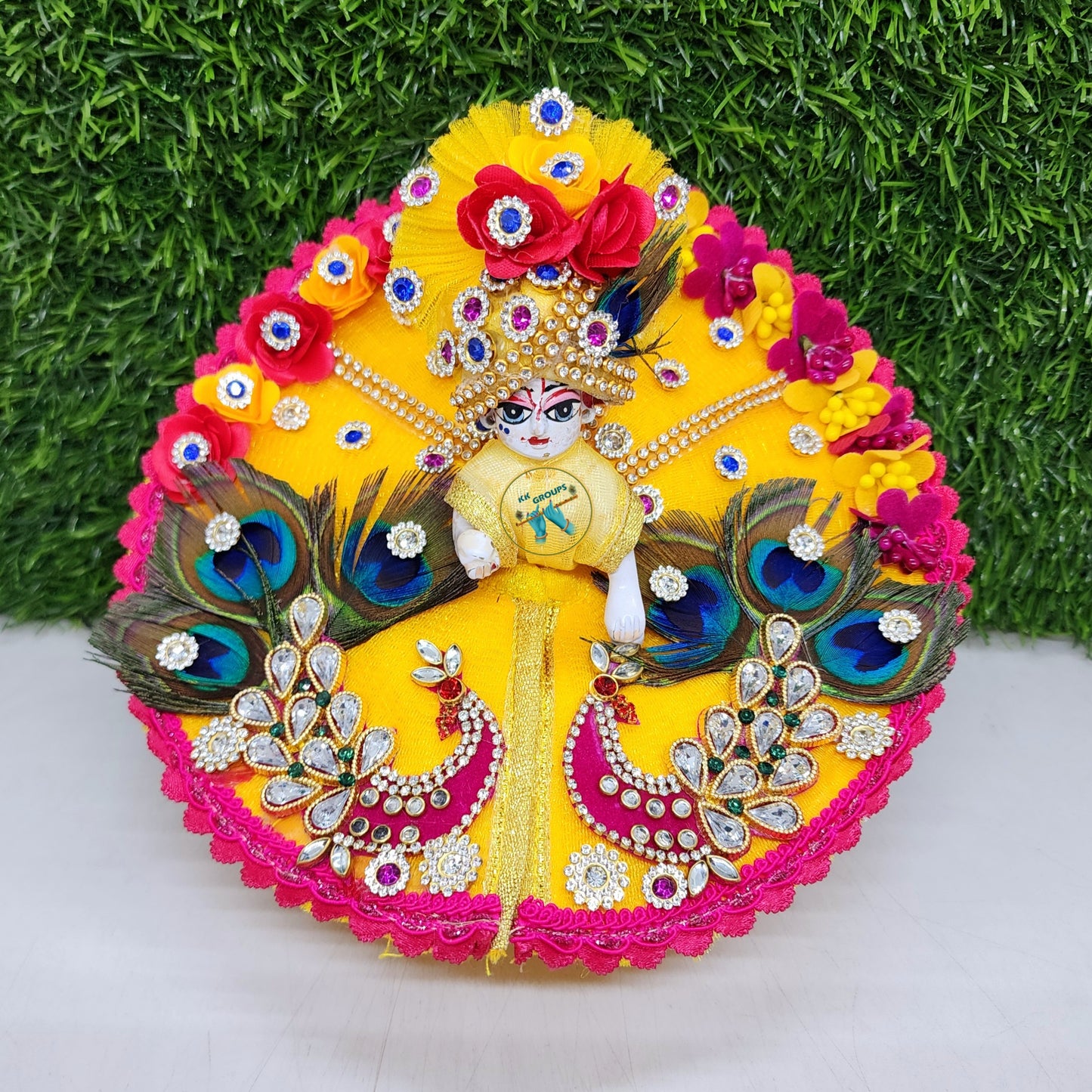 Beautiful mor dress for laddu gopal ji