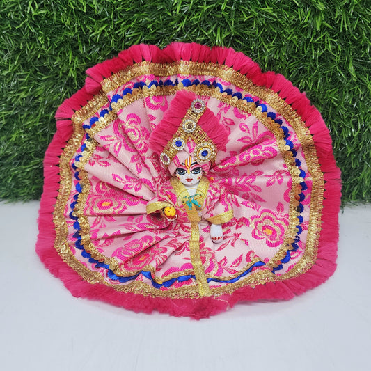 Pink dress for laddu ji, special for ocassions