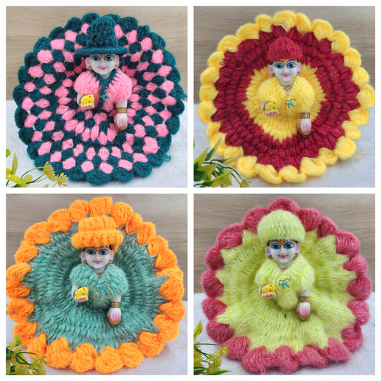 Woolen Dress Combo Pack of 4 ( Random  color and print )