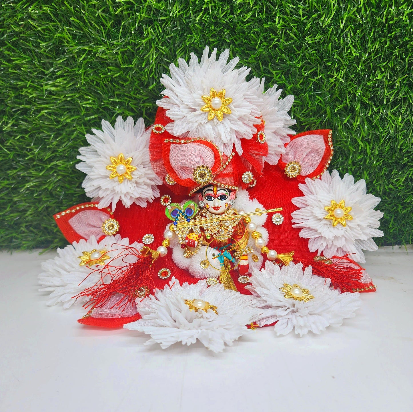 Complete Christmas Outfit For Laddu Gopal Ji With Accessories