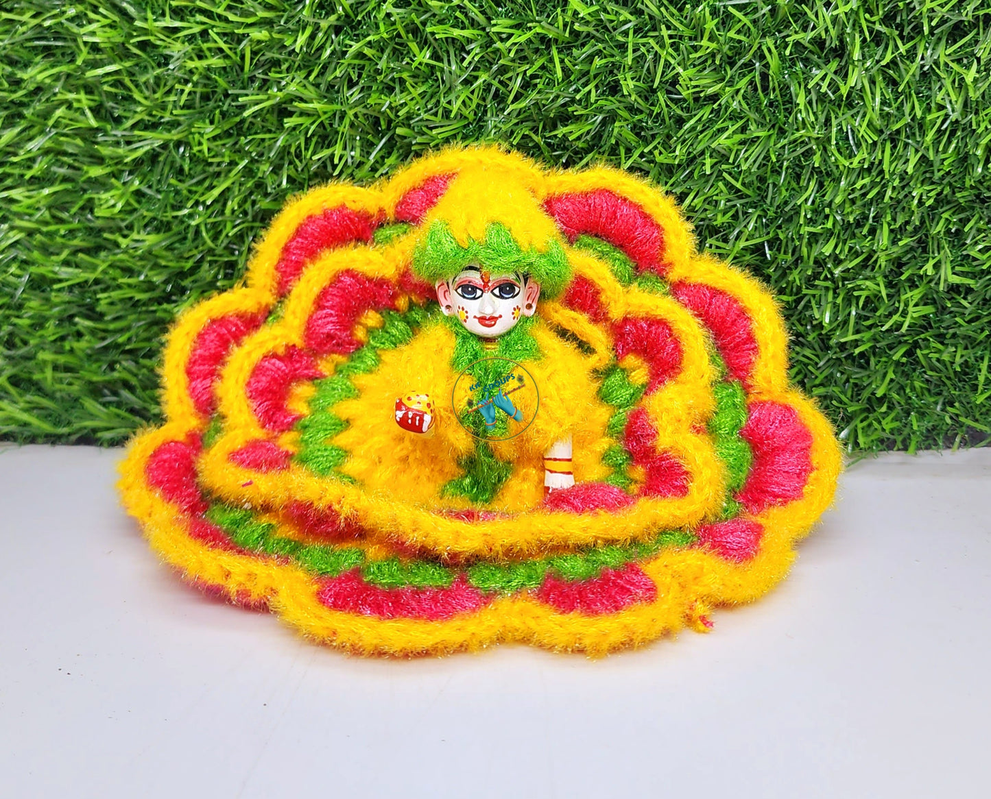 Double Layer Designer Woolen Dress for Laddu Gopal ji