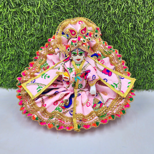 Baby pink fancy dress for laddu gopal ji