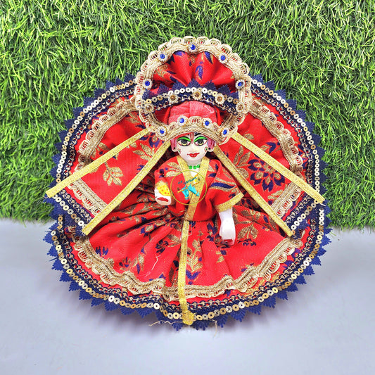 red fancy dress for laddu gopal ji