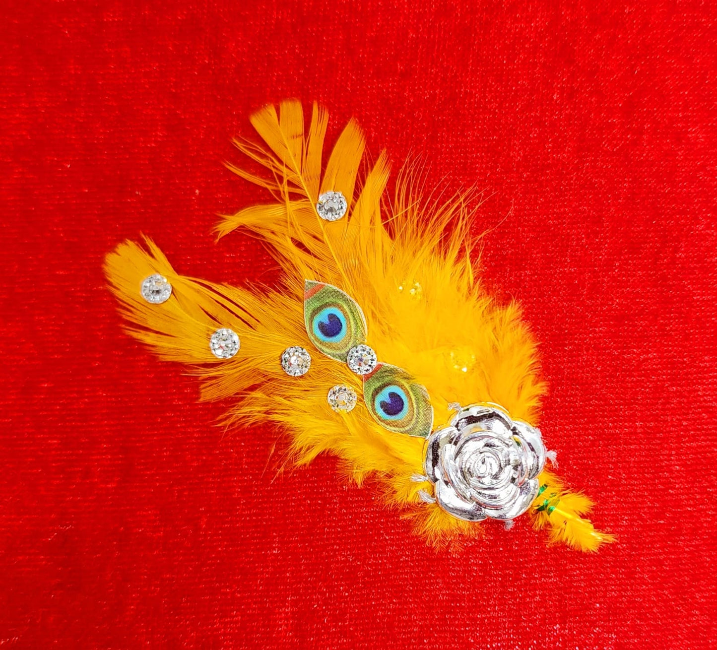 beautiful laddu gopal feather kalngi [KG - 3] (random colour)
