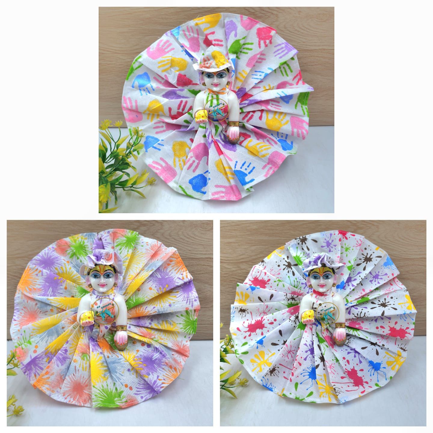 Summer Special multi prints cotton dress (pack of 3) random colours and prints