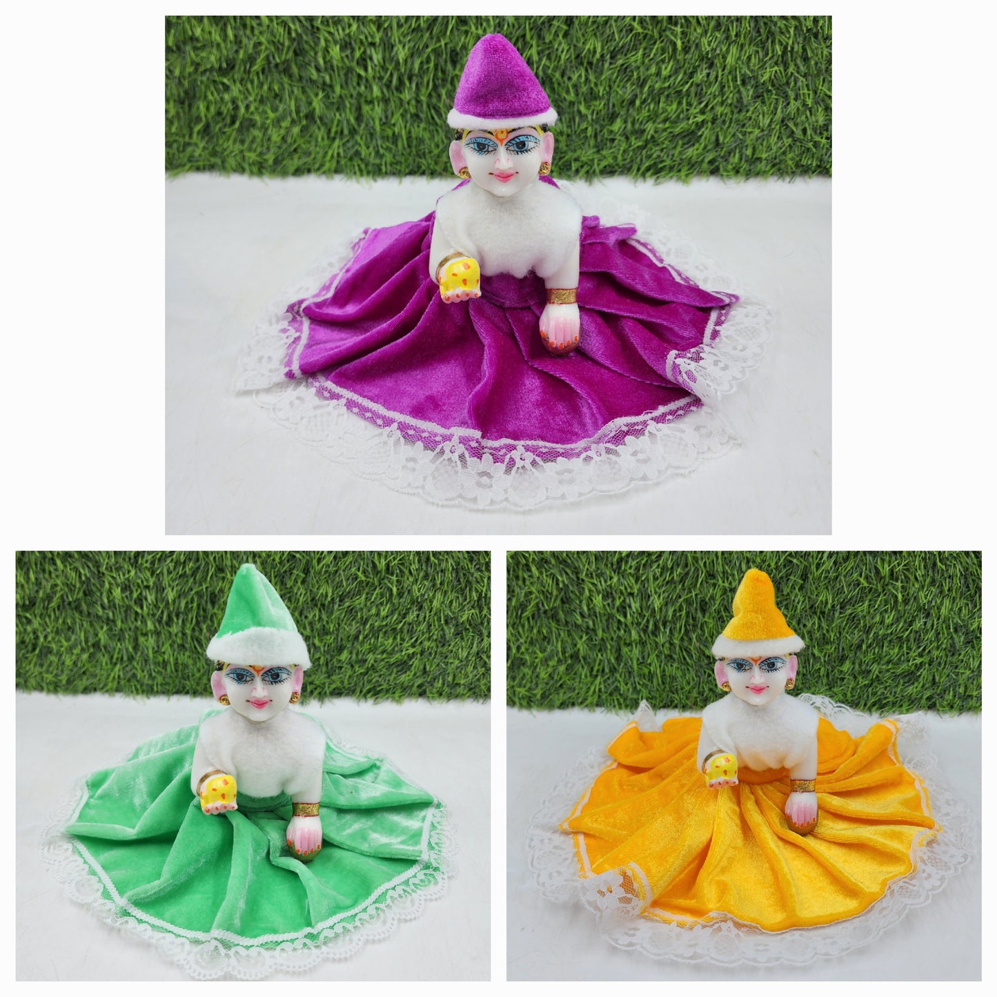 Winter Special Shaneel Premium fabric Dress Pack of 3 [Random Color]