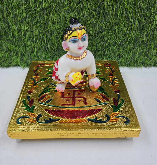 Chowki For laddu gopal ji without idol.