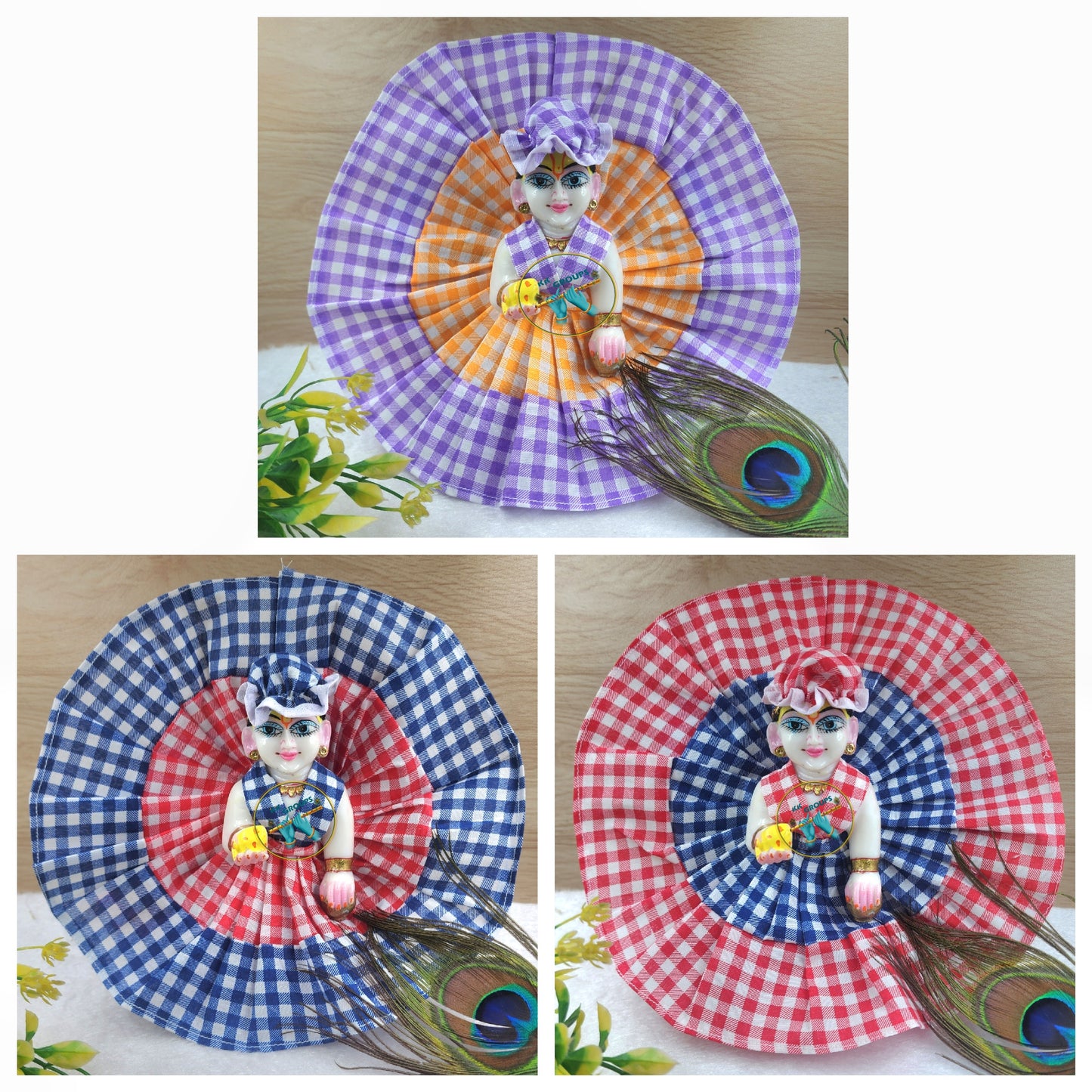 Summer Special cotton dress (pack of 3 )Random colour and prints