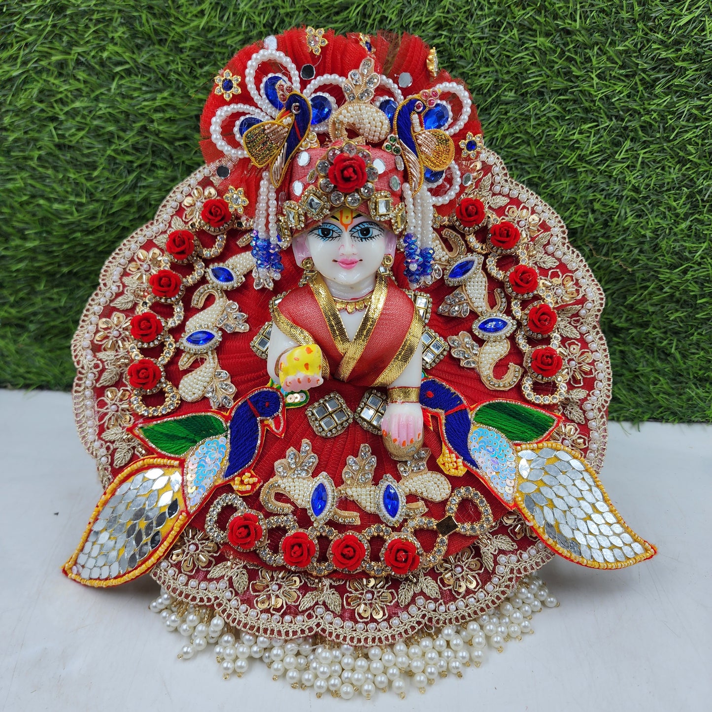 Janmashtami Special Red heavy dress for laddu gopal ji