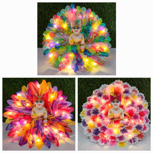 Diwali special Beautiful leaf light dress (pack of 3) Random colour and design