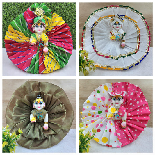 Premium combo for summer season for laddu gopal ji (Pack of 4 )random colours and prints
