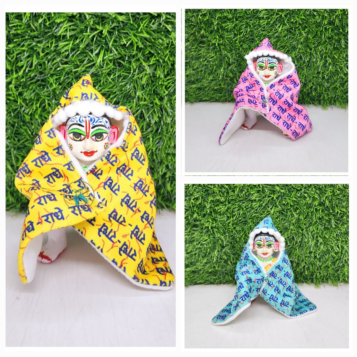 Radhey Radhey Winter Ponchu Pack of 3 ( Random color and print )