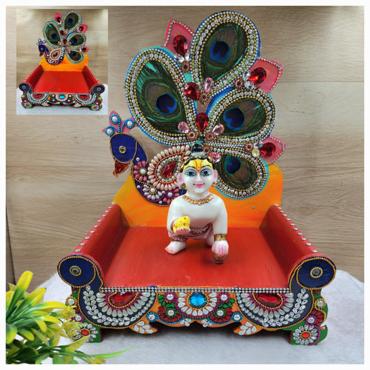 Beautiful singhasan for laddu gopal ji