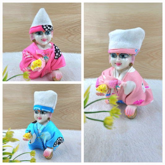 Laddu Gopal Nutan jacket Suit Pack of 3 [Random Color]