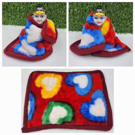 Winter Special Kambal for laddu gopal jii ..pack of 1 size [ 0-6] Random colour and prints