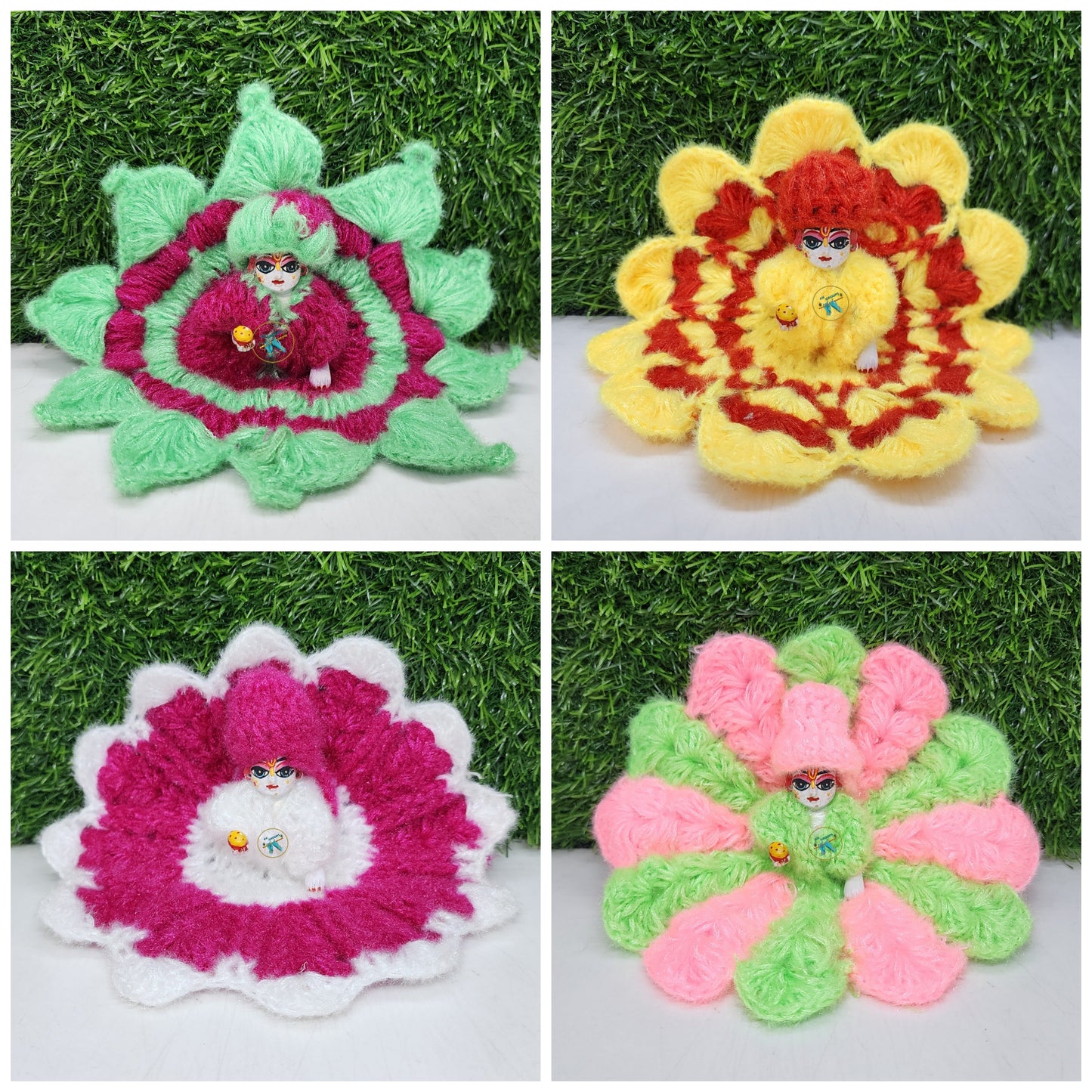 Laddu Gopal Ji 20 Pcs Winter Mega Combo |[ Random color and prints] – Complete Winter Wardrobe