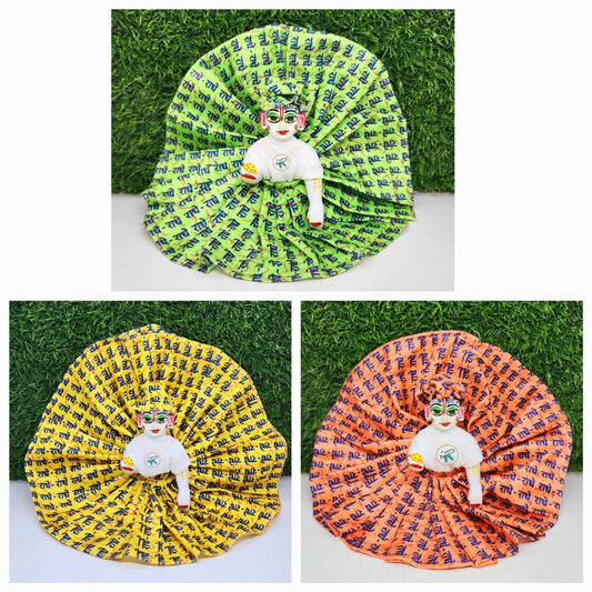 Radhe prints winter Special premium dress for laddu gopal ji pack of 3