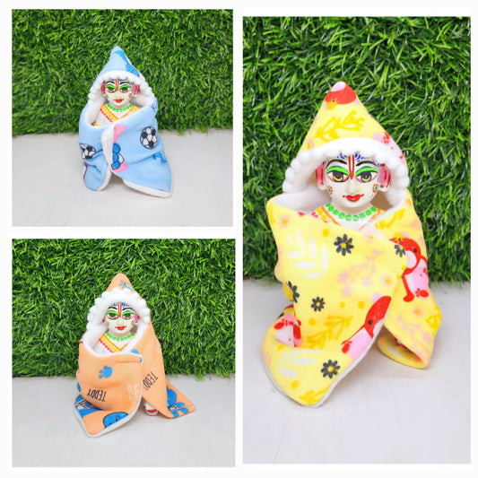 Laddu Gopal ji Nutan Shawl Ponhu Pack of 3 [Random Color]