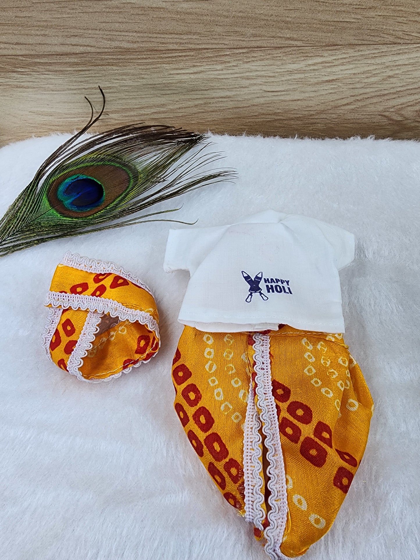 Happy holi prints western dress pack of 3 size [ 0-6] Random colours and prints.