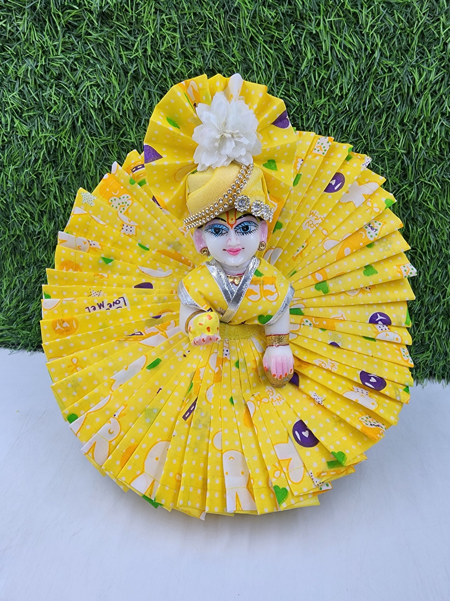 Yellow Premium Summer Dress for laddu gopal ji