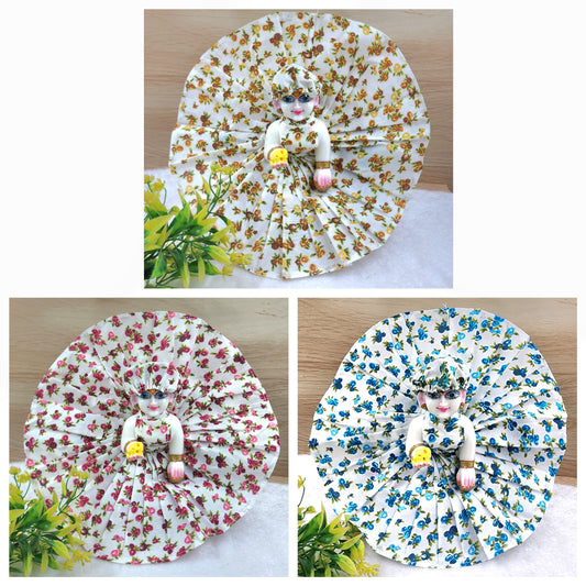Summer special premium flower prints cotton dress (pack of 3)